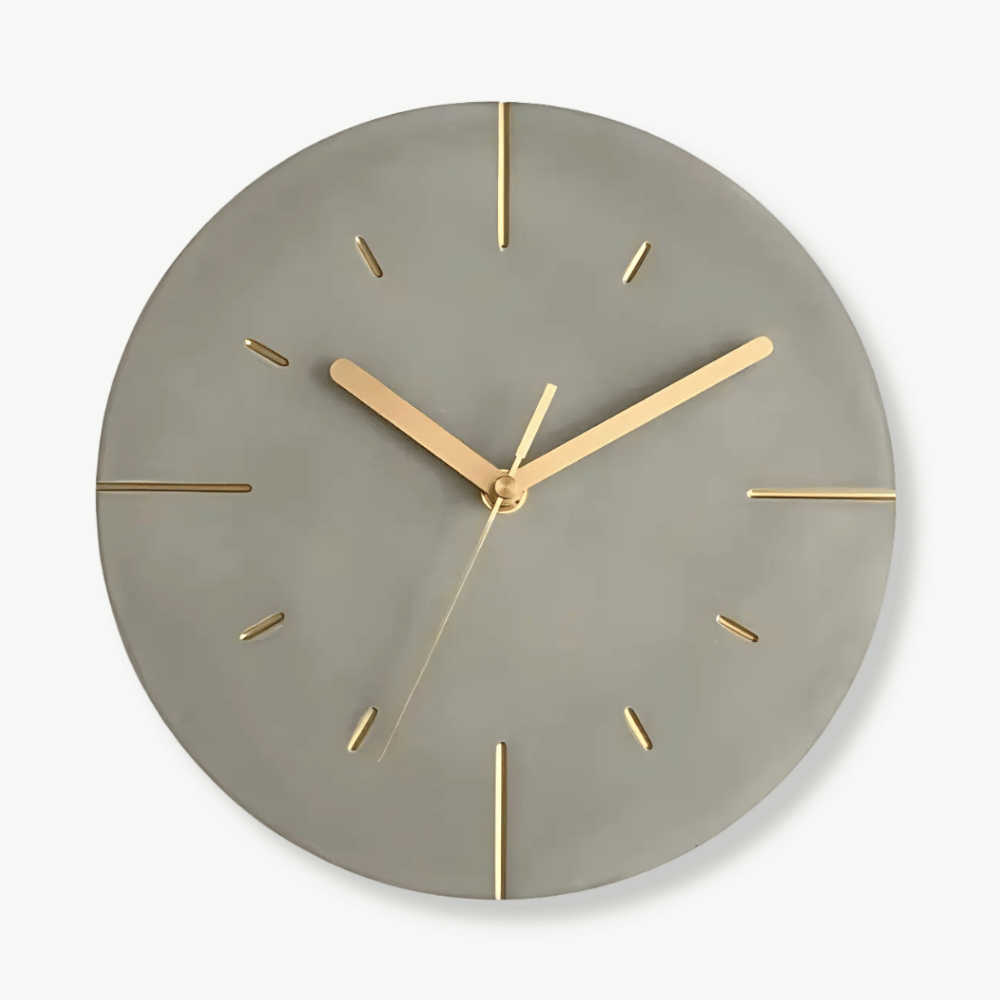 Väggklocka imiterad cement