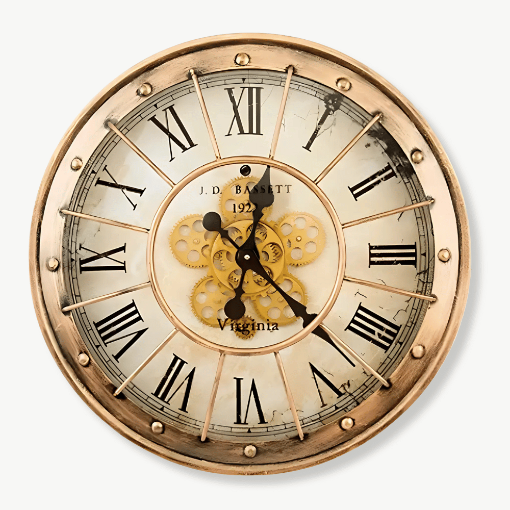 vintage stil väggklocka