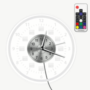 Väggklocka med LED-bakgrundsbelysning