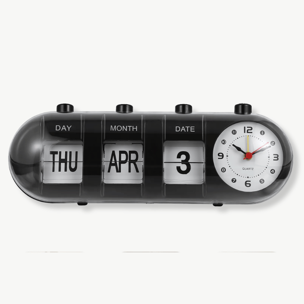 Réveil Calendrier Vintage