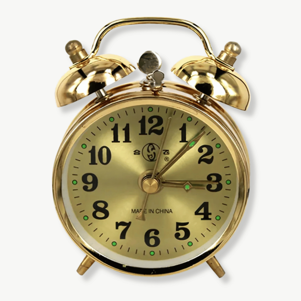 Réveil Vintage Doré