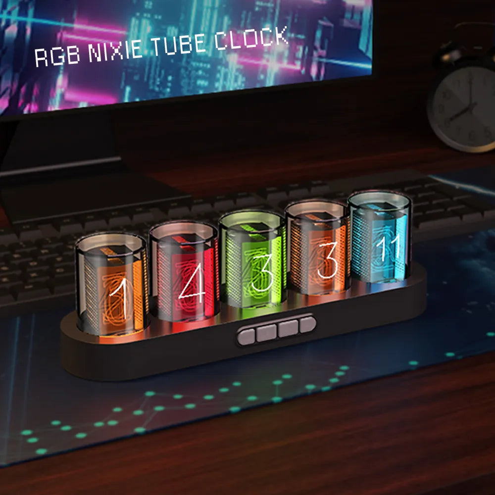 Nixie RGB designklocka