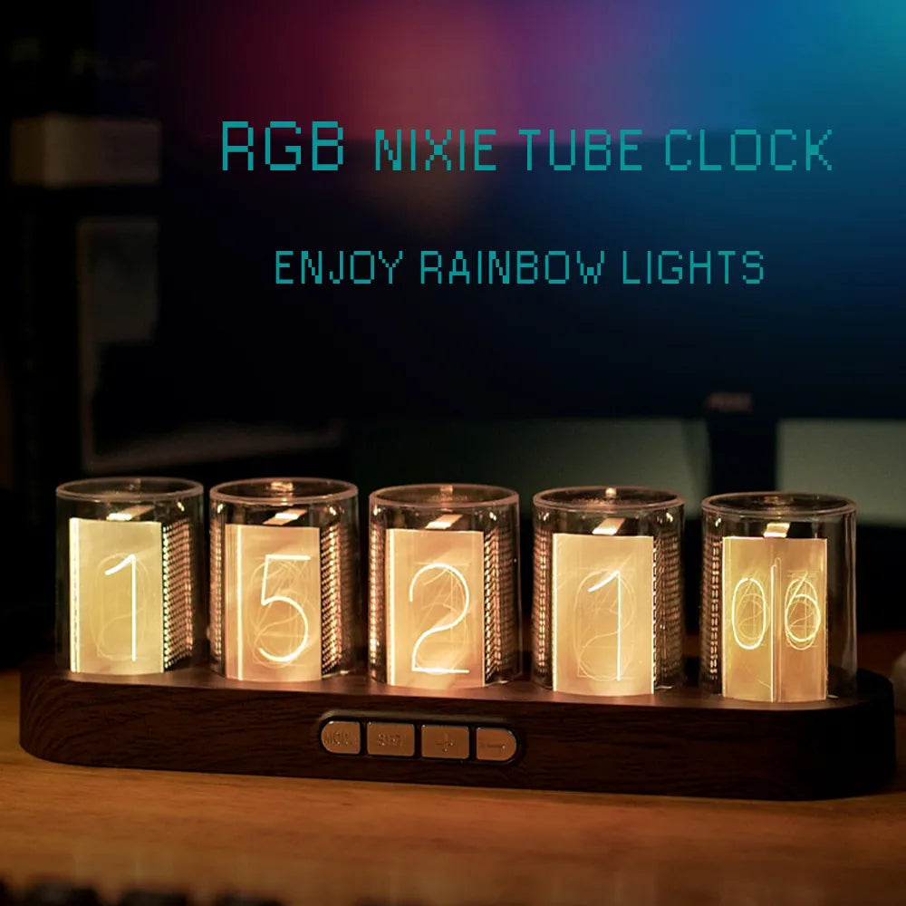 Nixie RGB designklocka