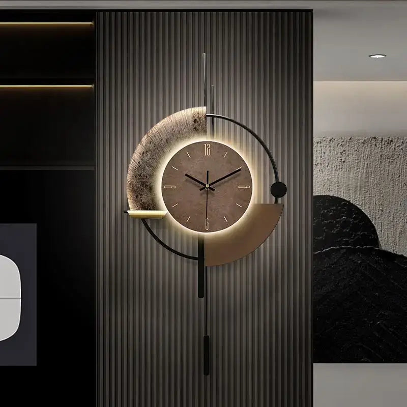 Grande horloge murale LED