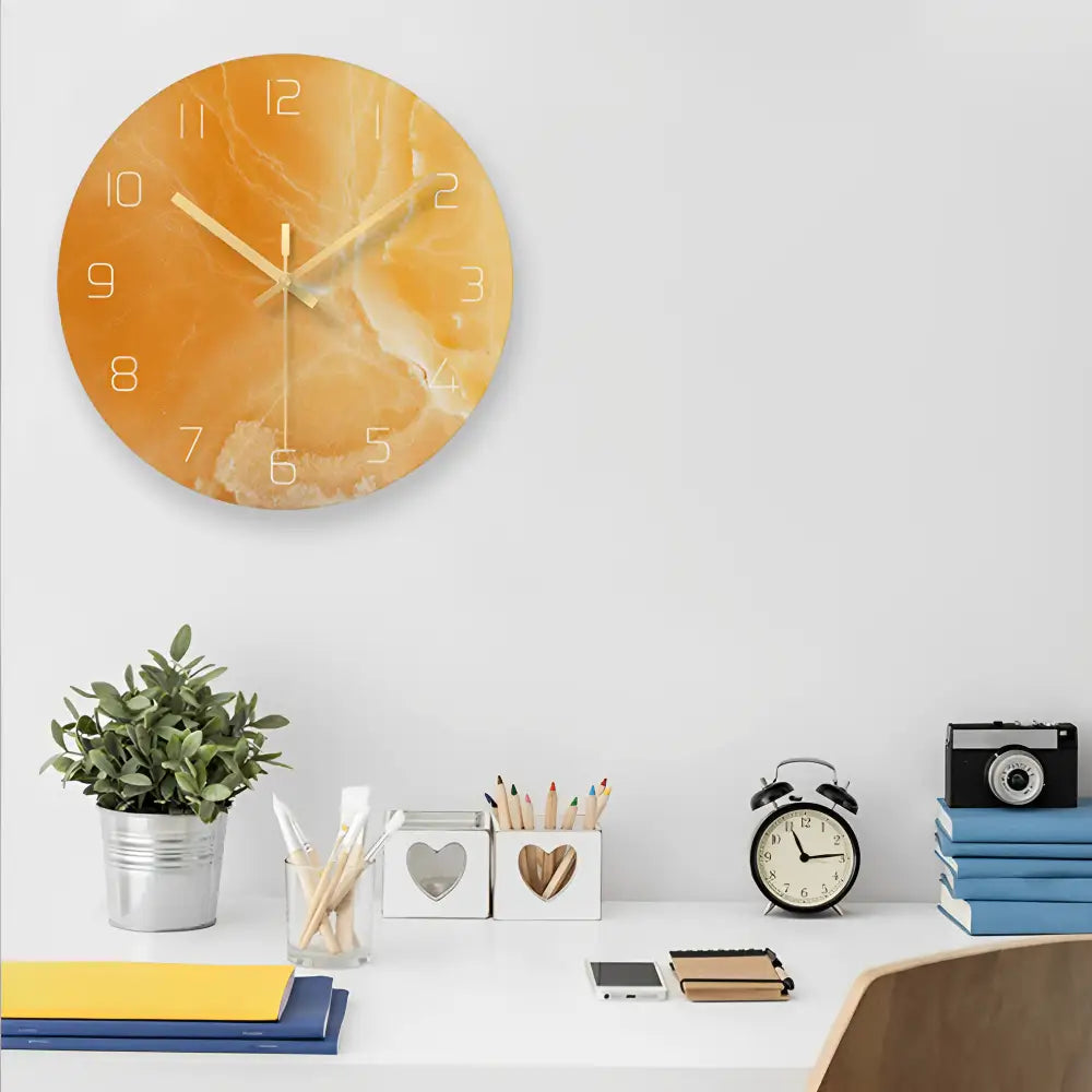 horloge murale design en verre - Horloges murales