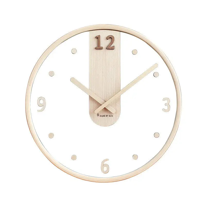 horloge murale originale en bois - Horloges murales - bois blanc