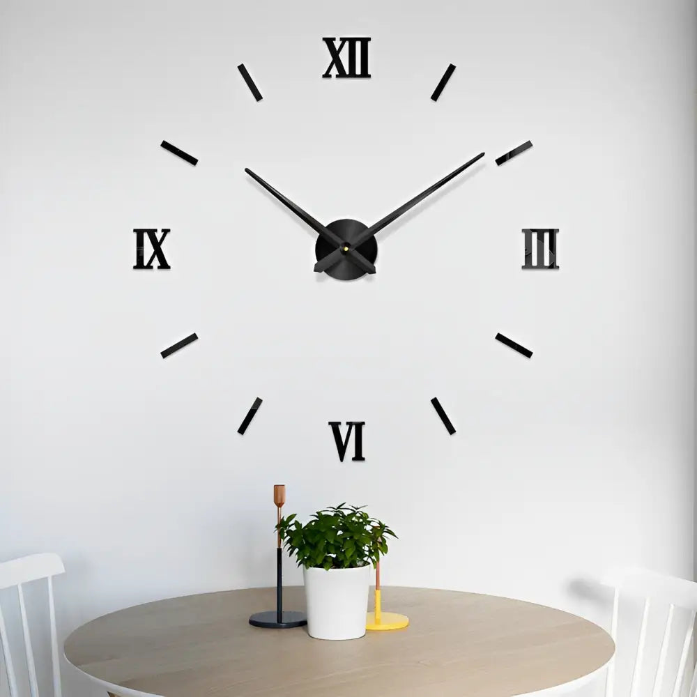 Horloge Murale Stickers 3D - Horloges murales